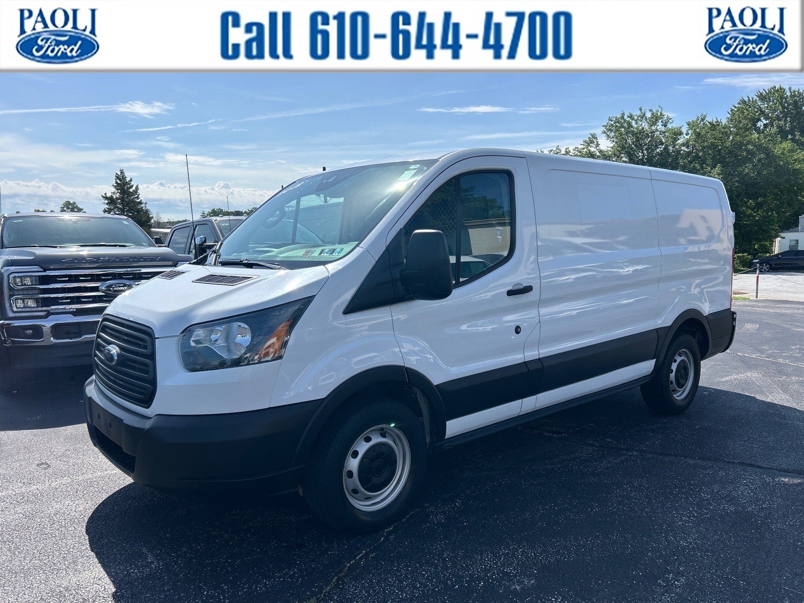 2019 Ford Transit-150 Base in Oxford White — front three-quarter view