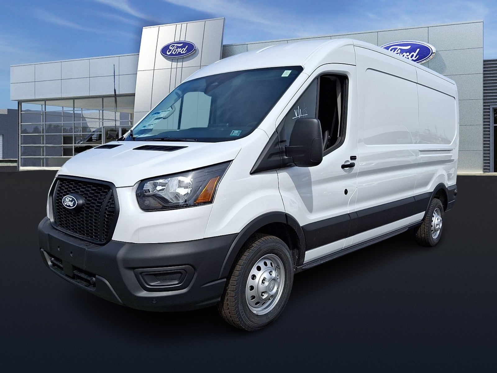 2026 Ford Transit-250 Base in Oxford White — front three-quarter view