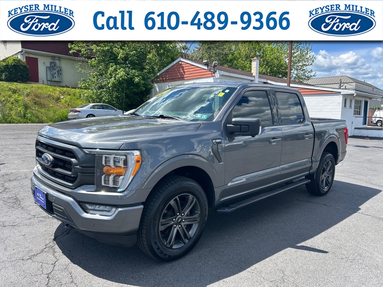 2022 Ford F-150 XLT in Carbonized Gray Metallic — front three-quarter view